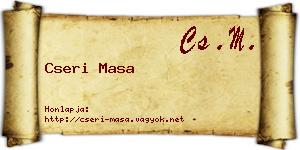 Cseri Masa névjegykártya